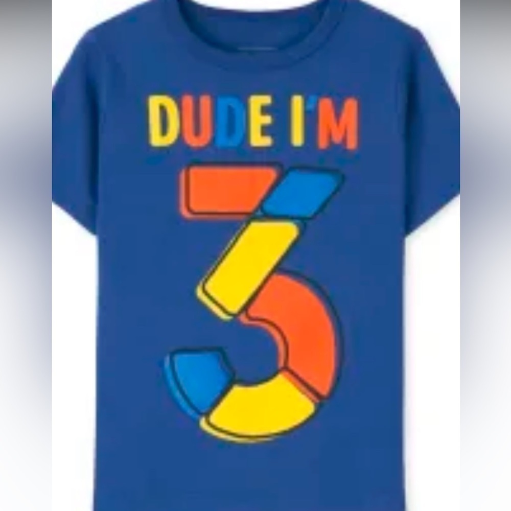 Nwt size 3t graphic,  tshirt blue T23